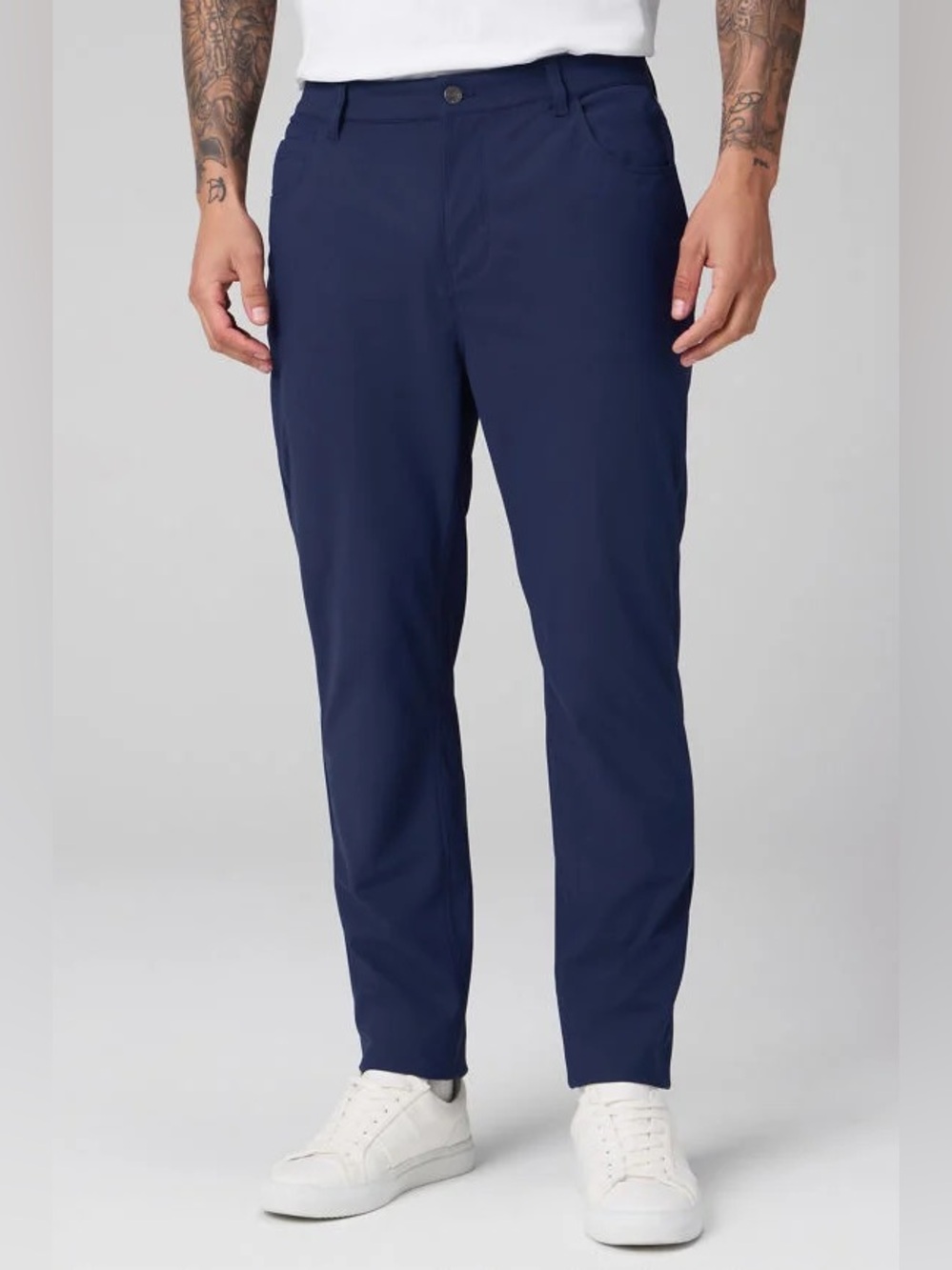 Fabletics Men’s The Don 5-Pocket Pant Navy Blue Size 32x32 Golf Business Casual